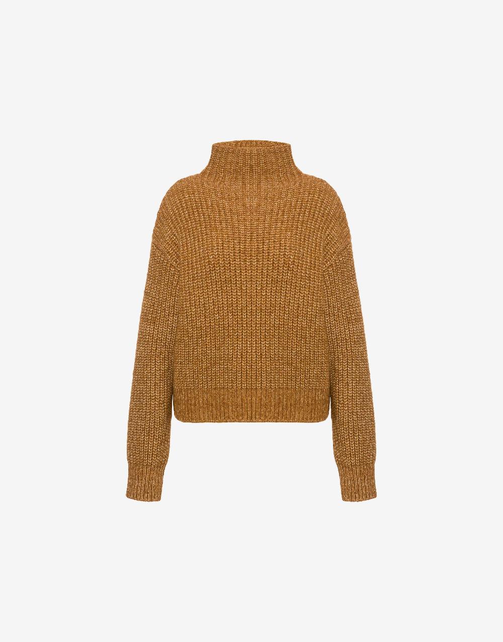 Alberta Ferretti Maglione in fettuccia di lana cotone