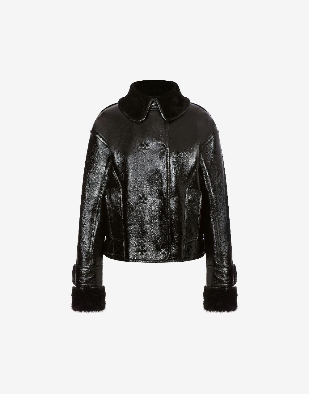 Alberta Ferretti Montone in shearling lucido reversibile