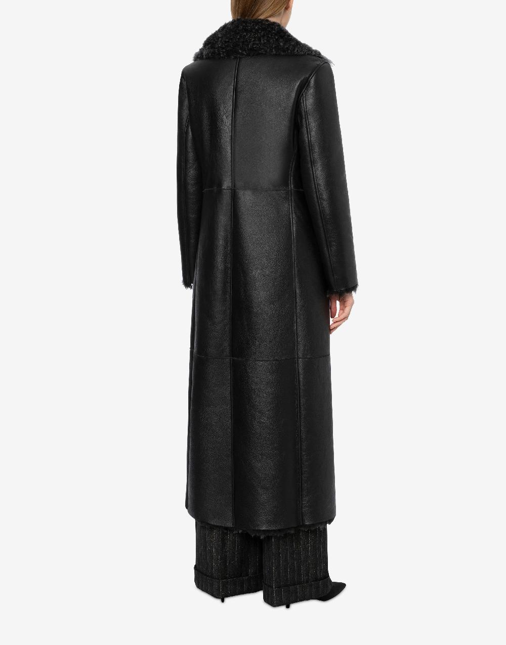 Alberta Ferretti Montone Lungo In Shearling Nappato