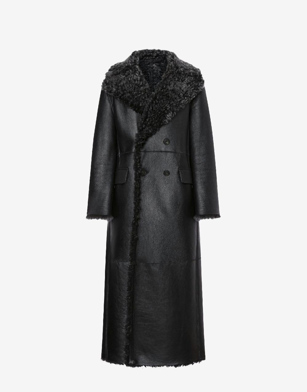 Alberta Ferretti Montone lungo in shearling nappato