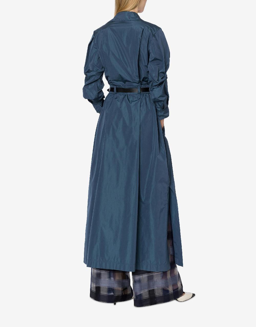 Alberta Ferretti Pantalone A Palazzo In Organza Check Lana Seta