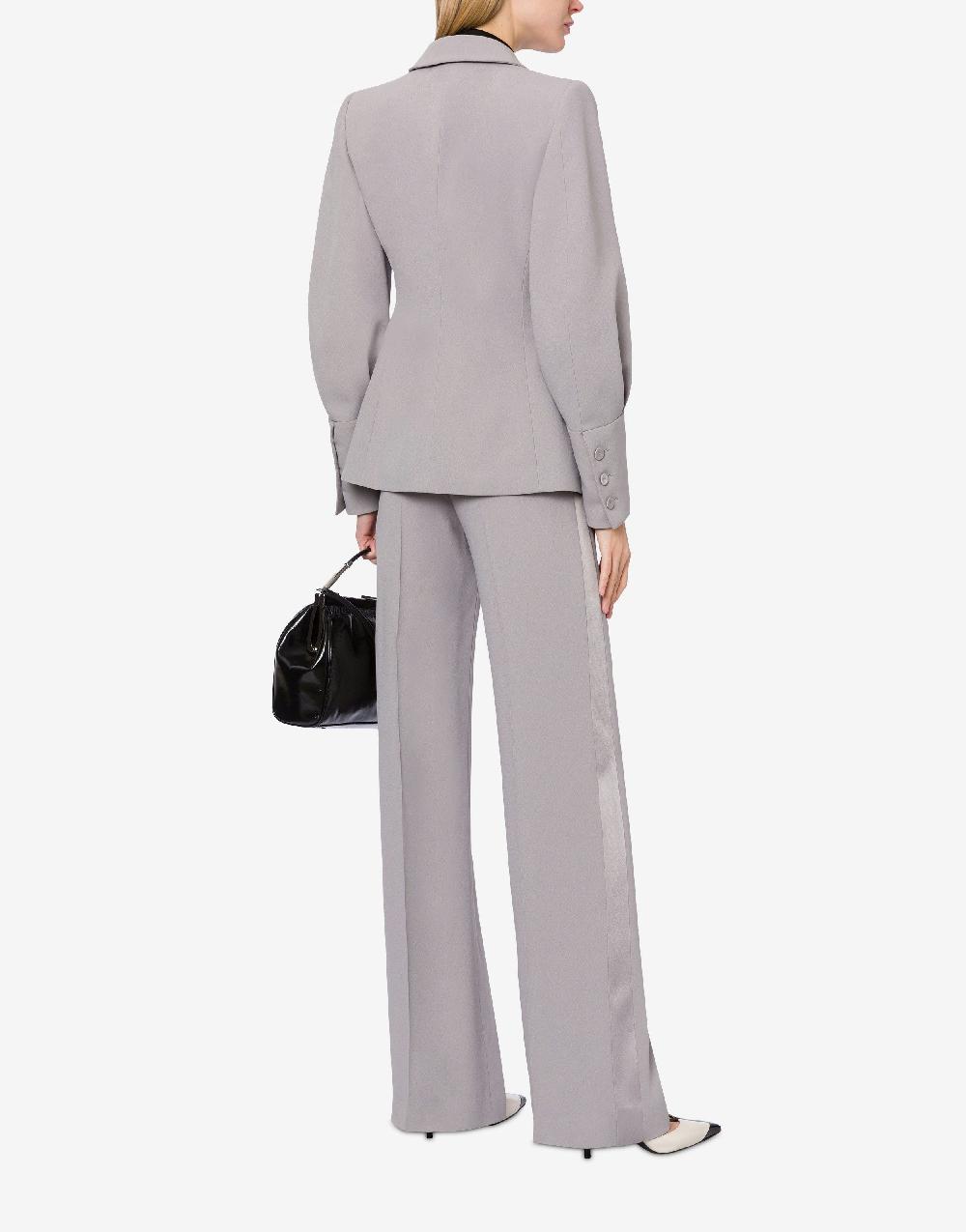 Alberta Ferretti Pantalone A Vita Bassa In Enver Satin