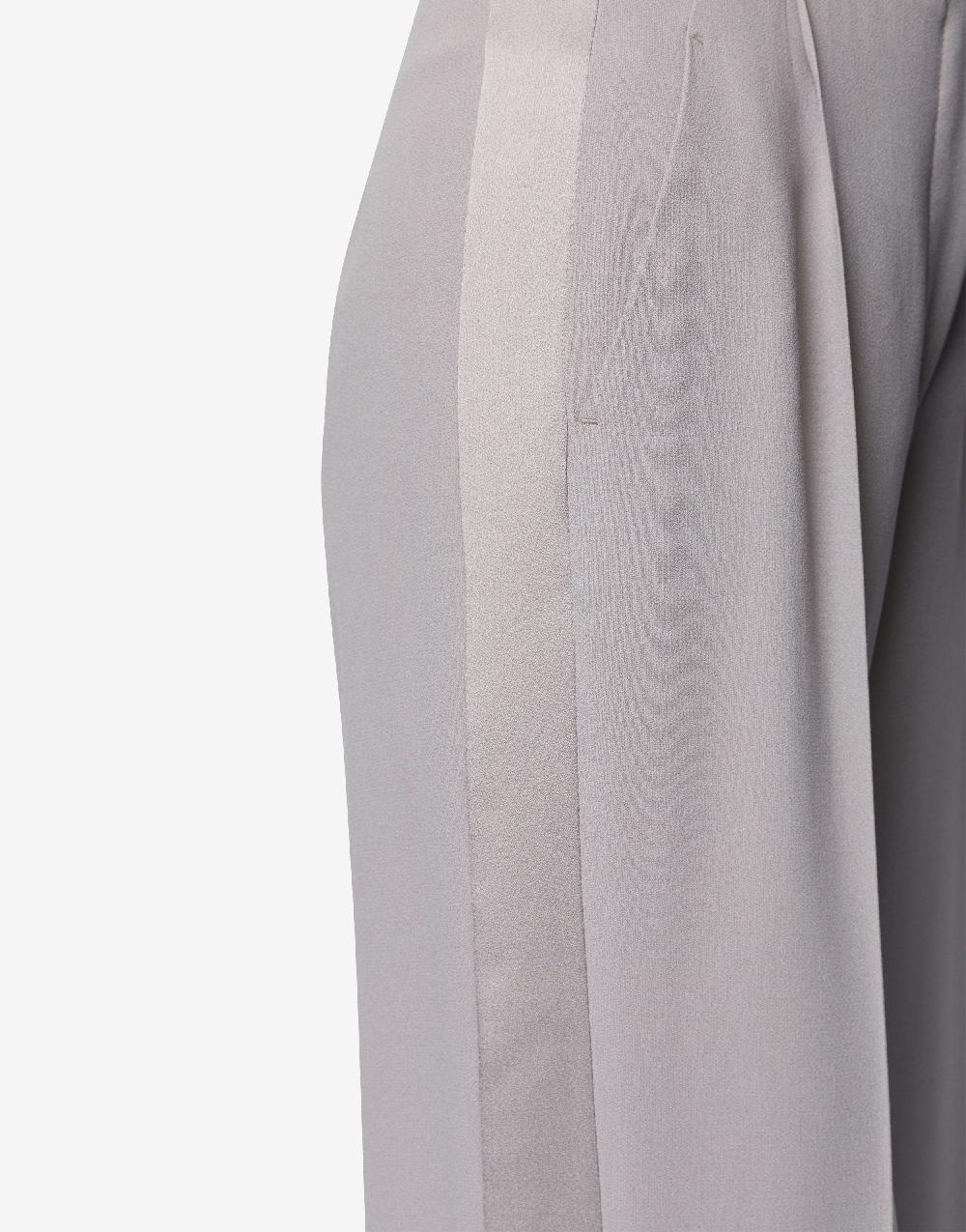 Alberta Ferretti Pantalone A Vita Bassa In Enver Satin