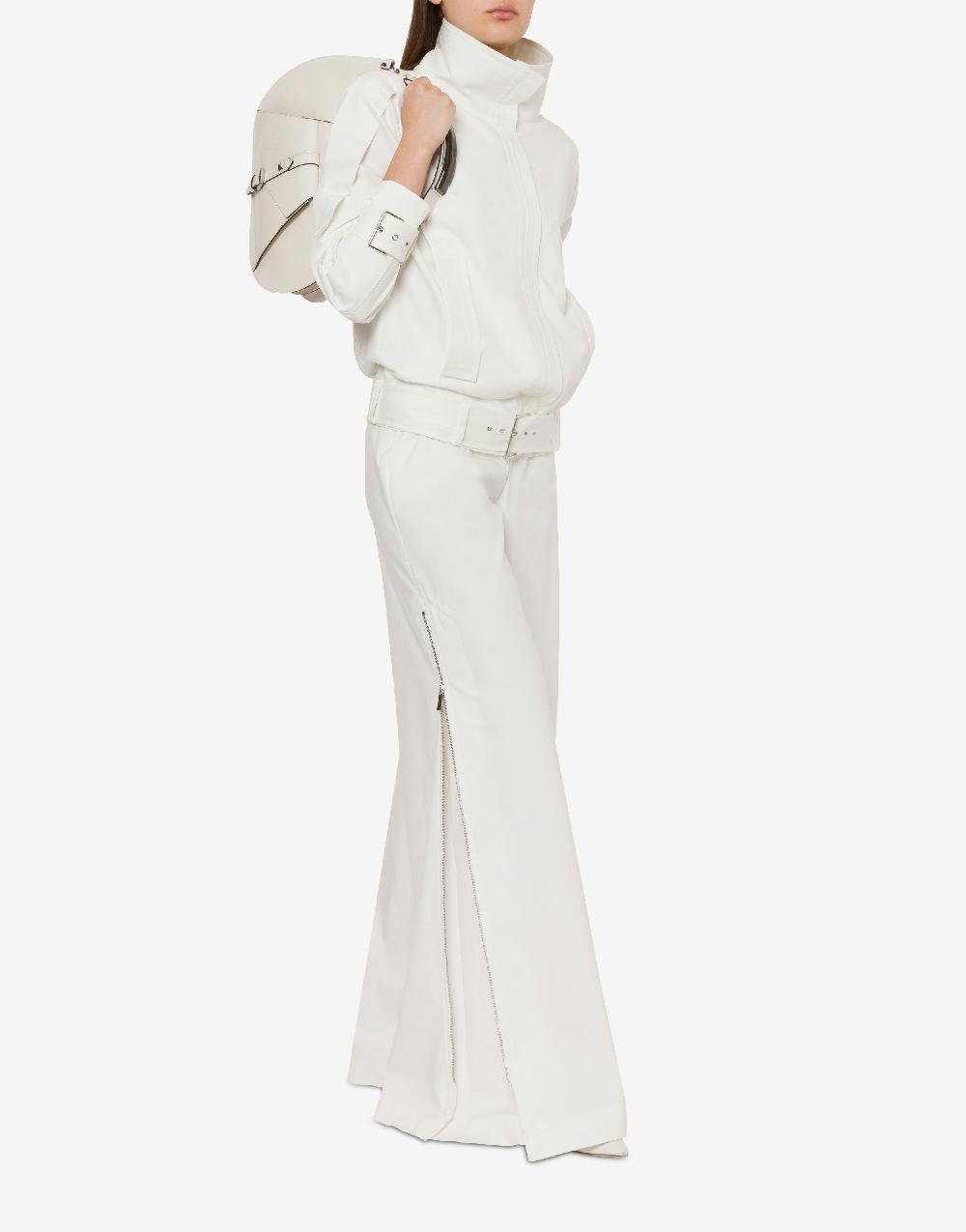 Alberta Ferretti Pantalone Oversize In Tela Di Cotone Stretch