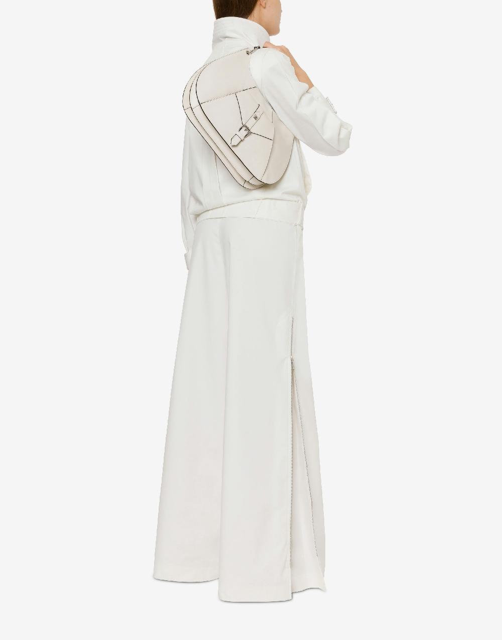 Alberta Ferretti Pantalone Oversize In Tela Di Cotone Stretch