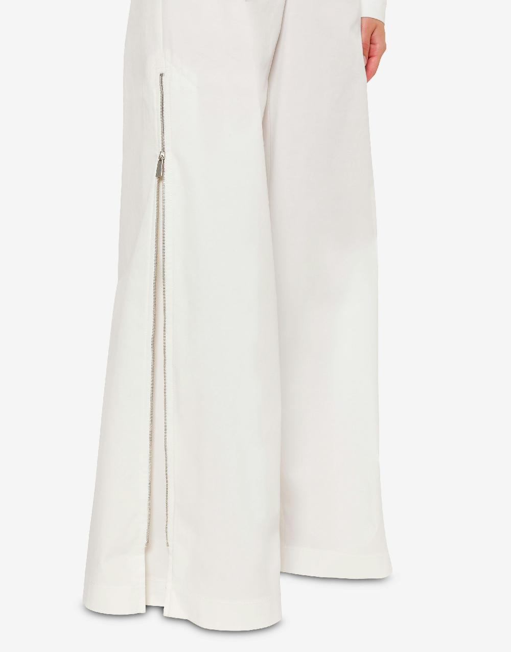 Alberta Ferretti Pantalone Oversize In Tela Di Cotone Stretch