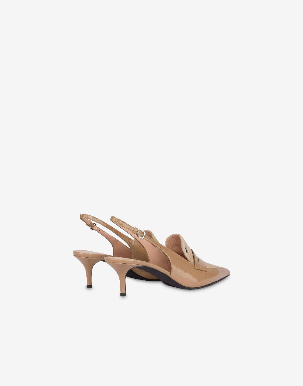 Alberta Ferretti Slingback In Vitello E Camoscio Penny