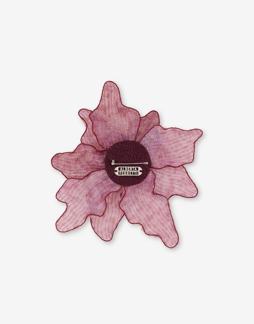 Alberta Ferretti Spilla Bijoux A Fiore Dripping Rose