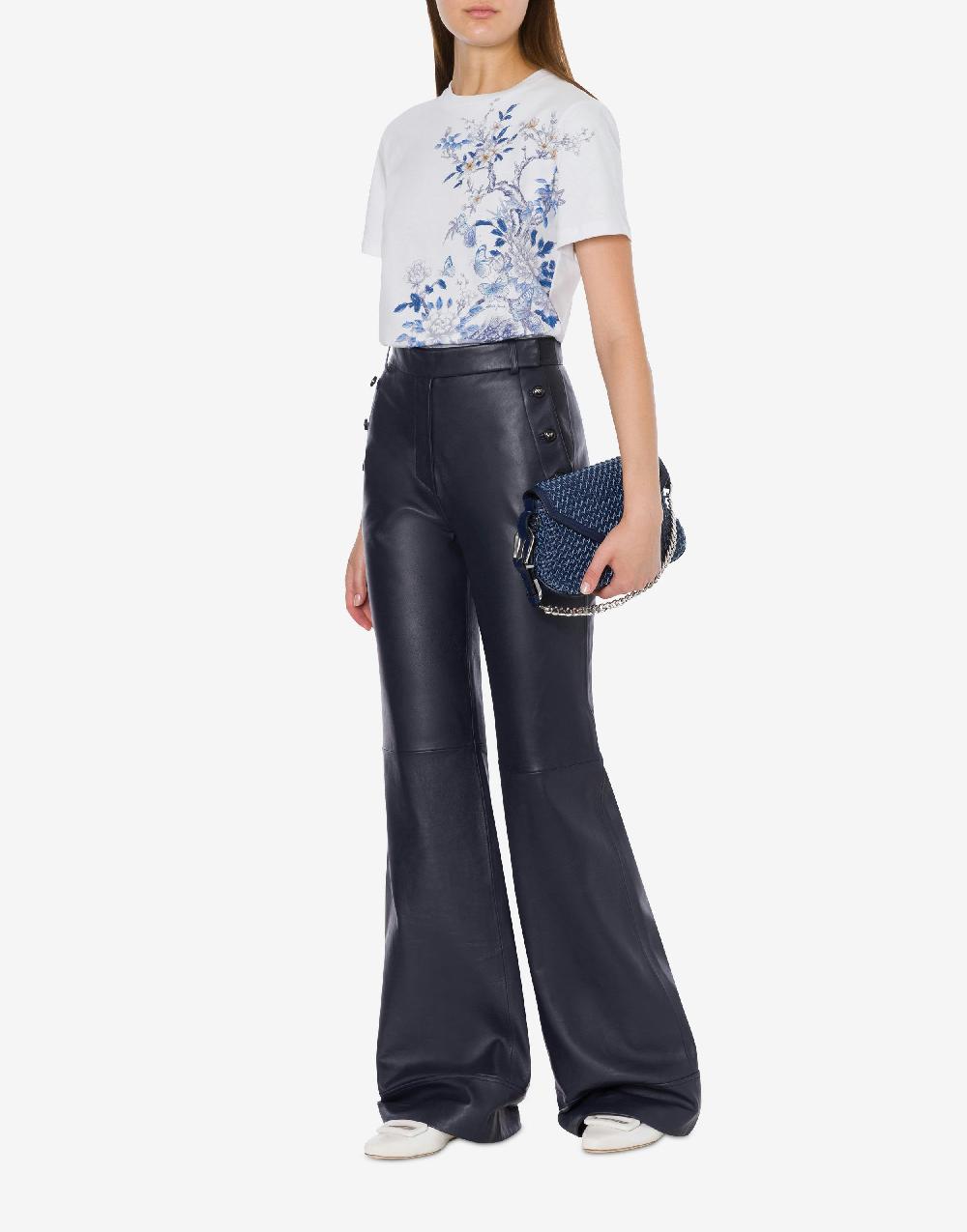 Alberta Ferretti T-shirt In Jersey Con Stampa Ciliegio E Farfalle