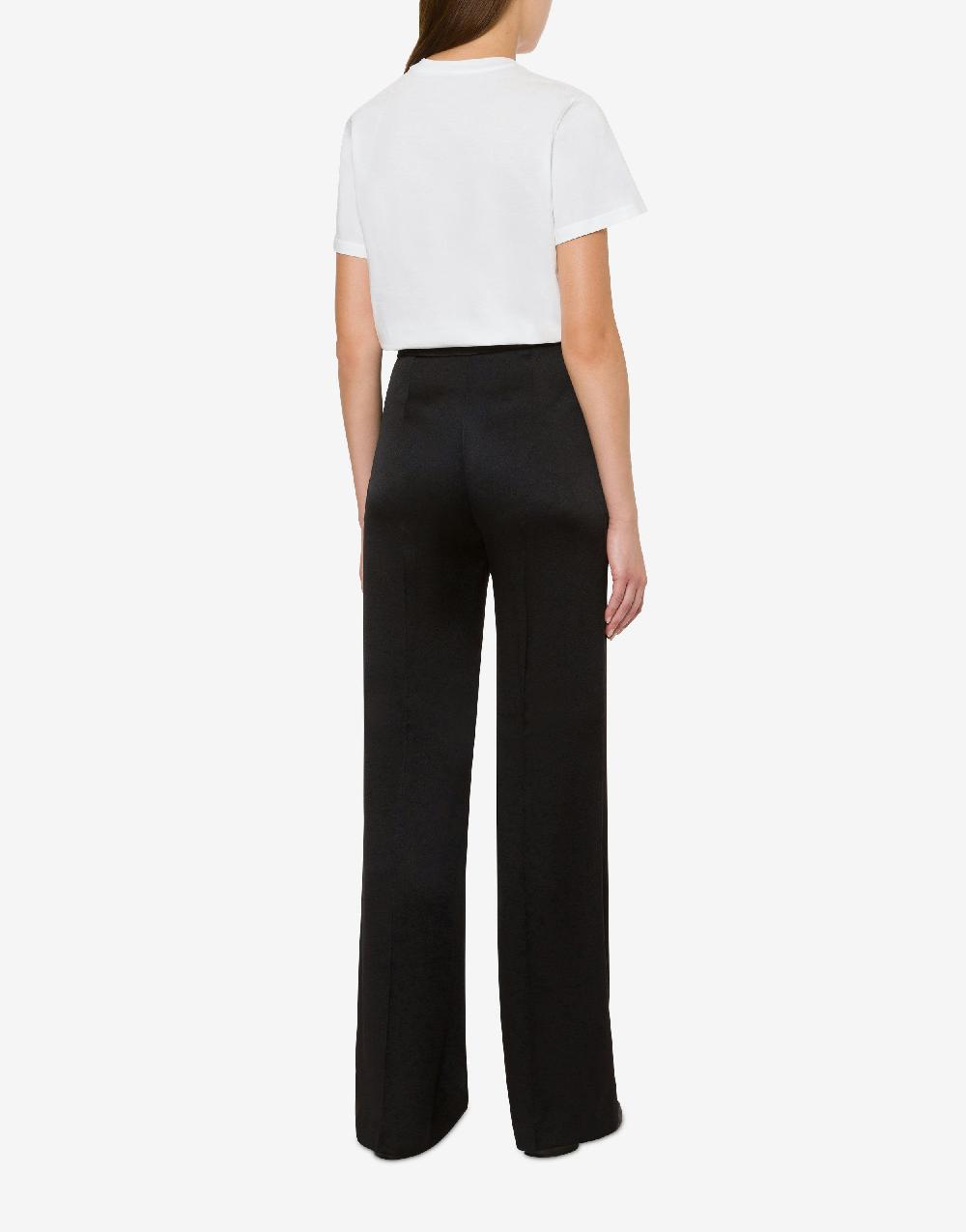 Alberta Ferretti T-shirt In Jersey Organico Con Ricamo