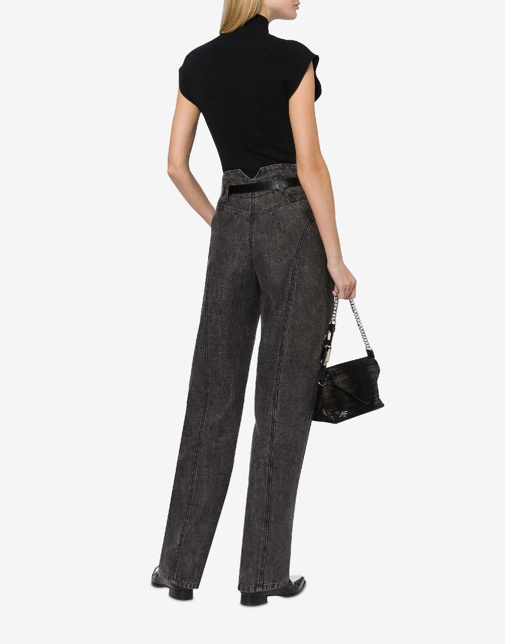 Alberta Ferretti Top A Collo Alto In Maglia Stretch