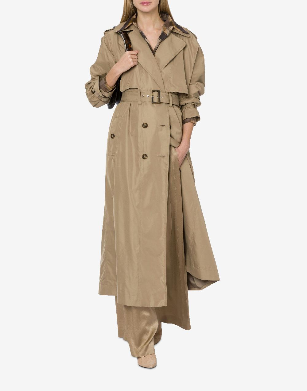 Alberta Ferretti Trench In Tessuto Tecnico Water Resistant