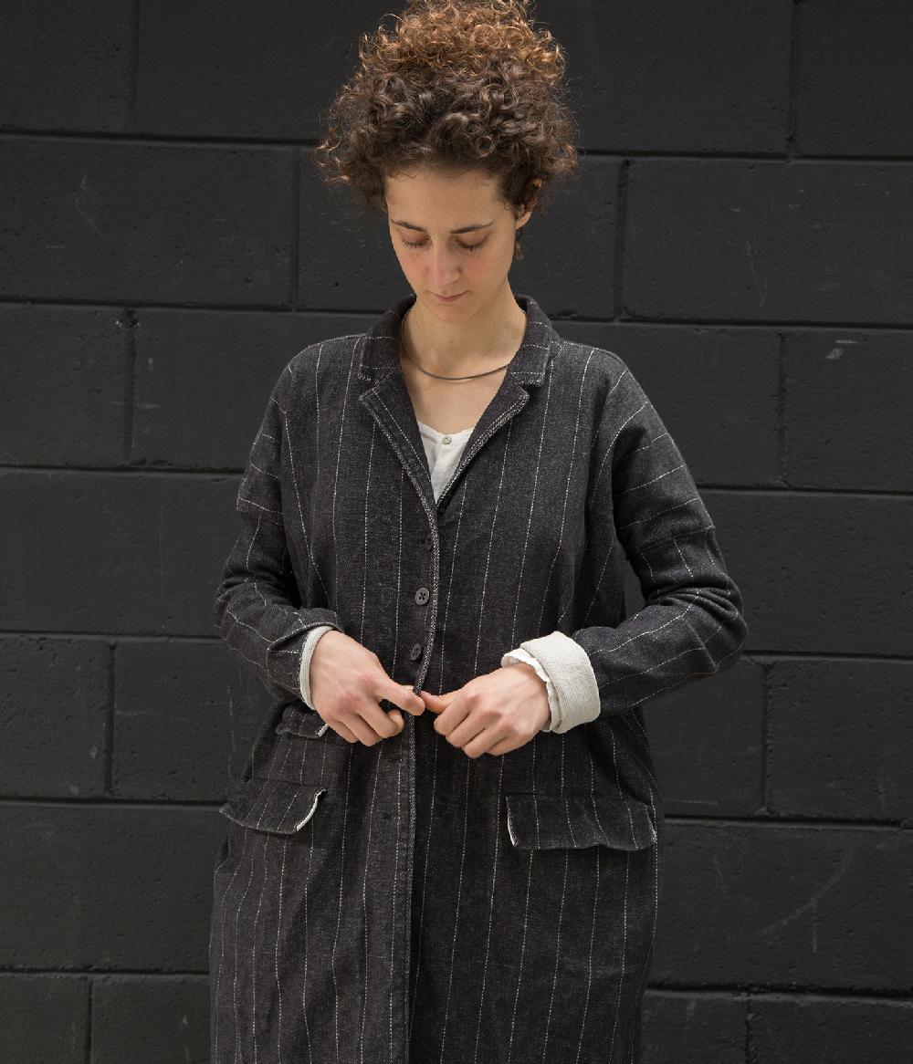 Album Di Famiglia Art. 17W4594 LONG COAT GESSATO