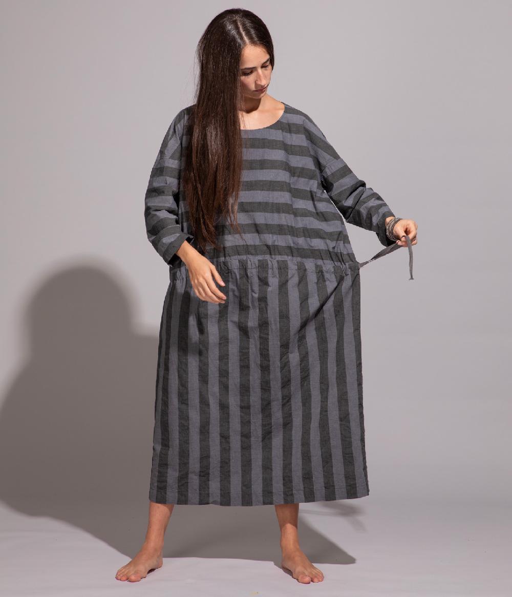 Album Di Famiglia Art. 20S#31_90 LONG STRIPED DRESS