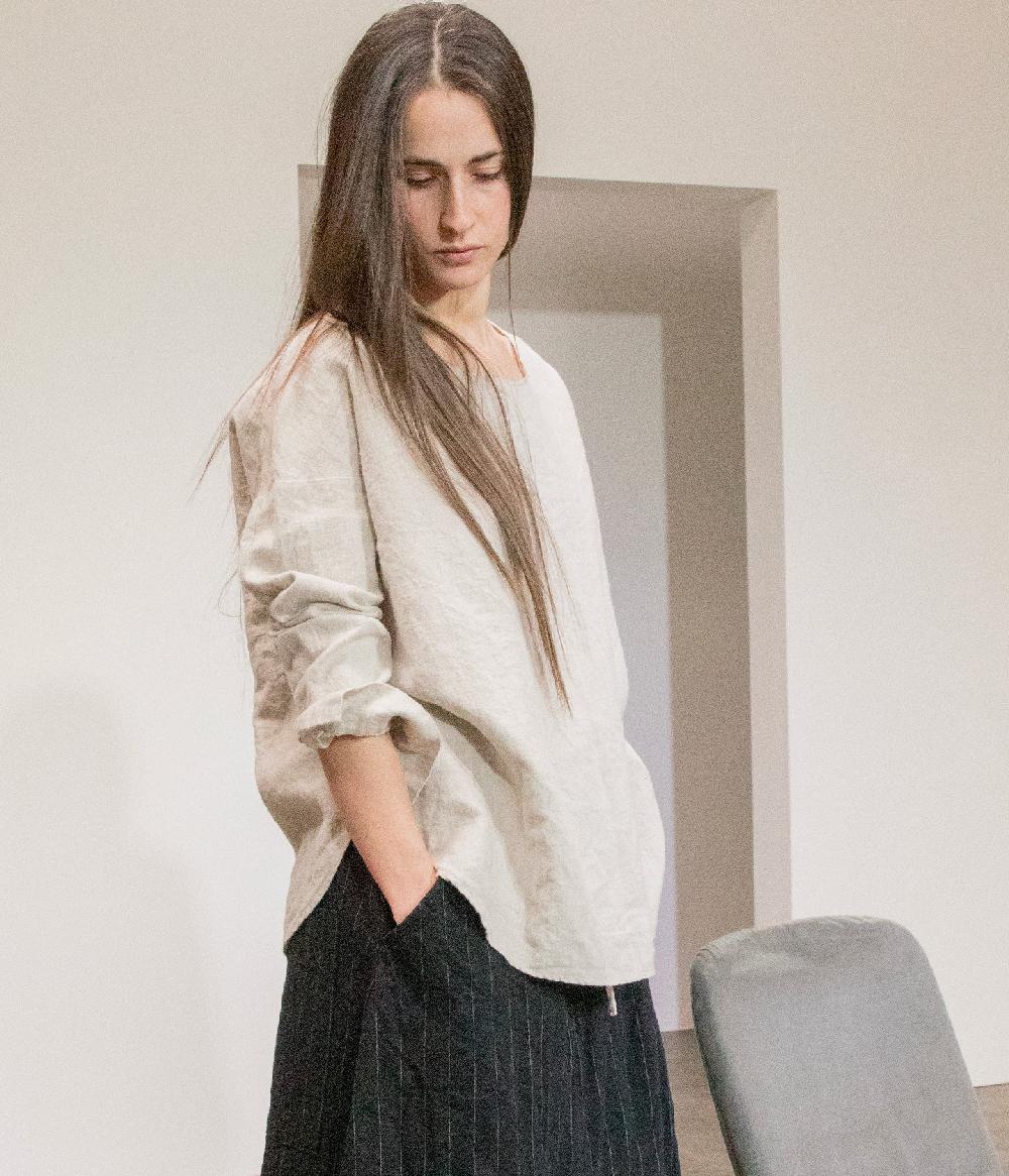 Album Di Famiglia Art. 22W#12_96 LINEN T-SHIRT