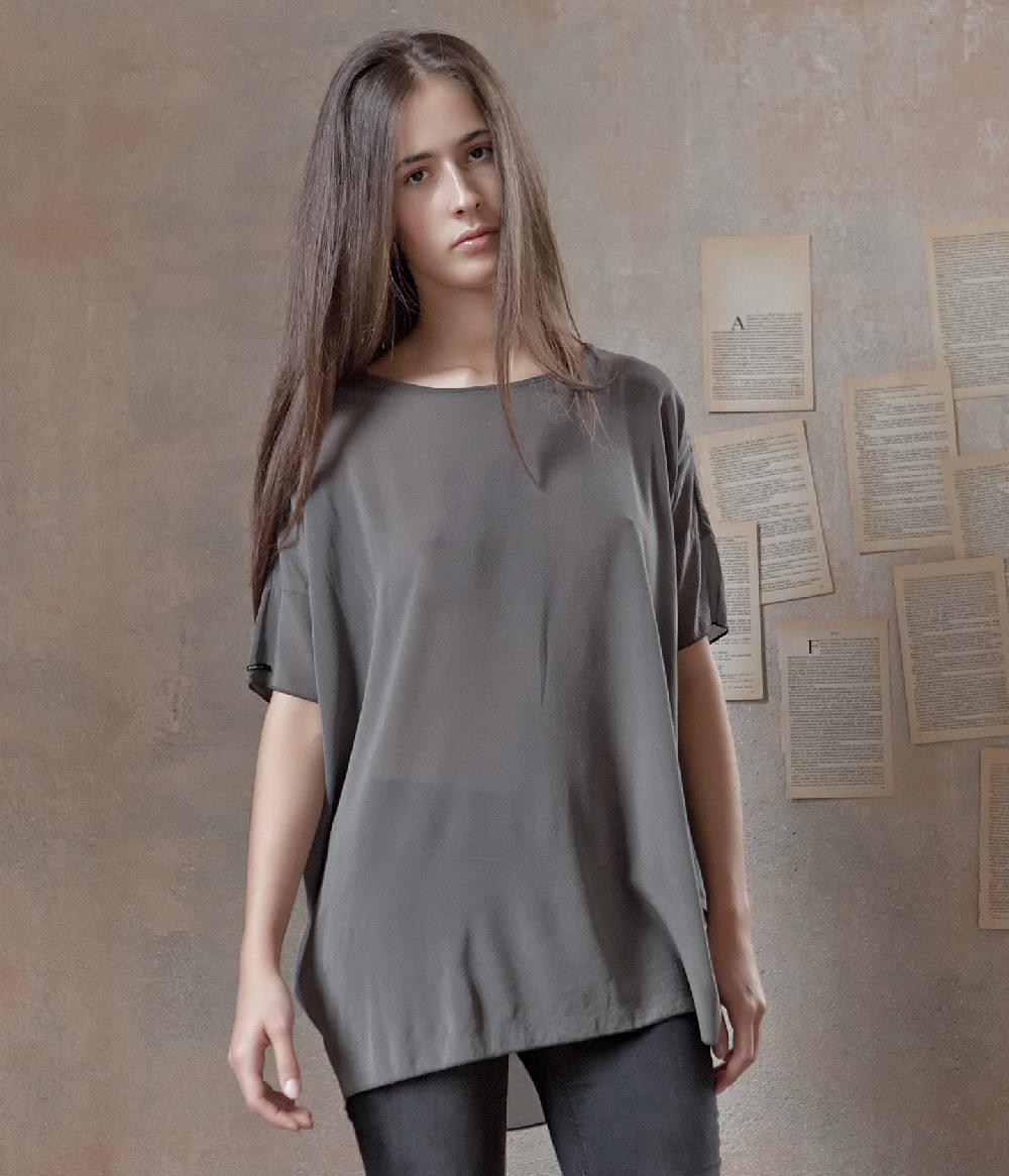 Album Di Famiglia Art. 14S1712 T-SHIRT OVERSIZE M/C SETA