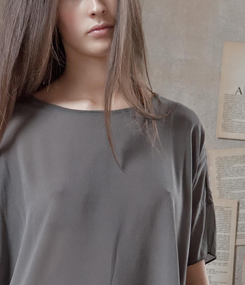 Album Di Famiglia art. 14S1712 T-SHIRT OVERSIZE M/C SETA