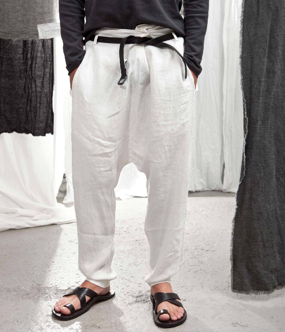 Album Di Famiglia art. 15S23_100 PANTALONE INCROCIO LINO