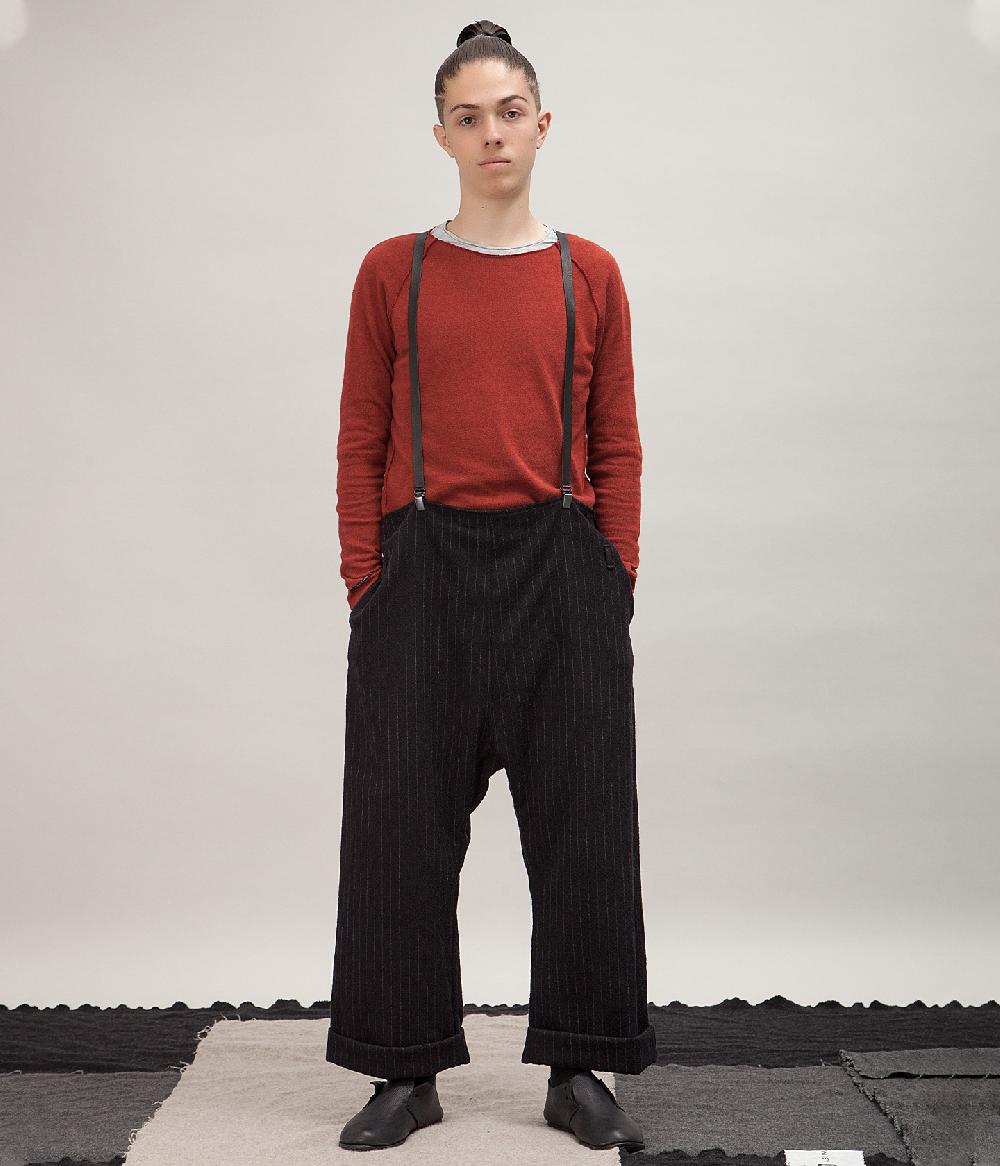 Album Di Famiglia Art. 15W23_123 PANTALONE OVER GESSATO