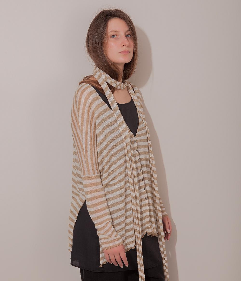 Album Di Famiglia Art. 17S#41_80 STRIPED CARDIGAN LR