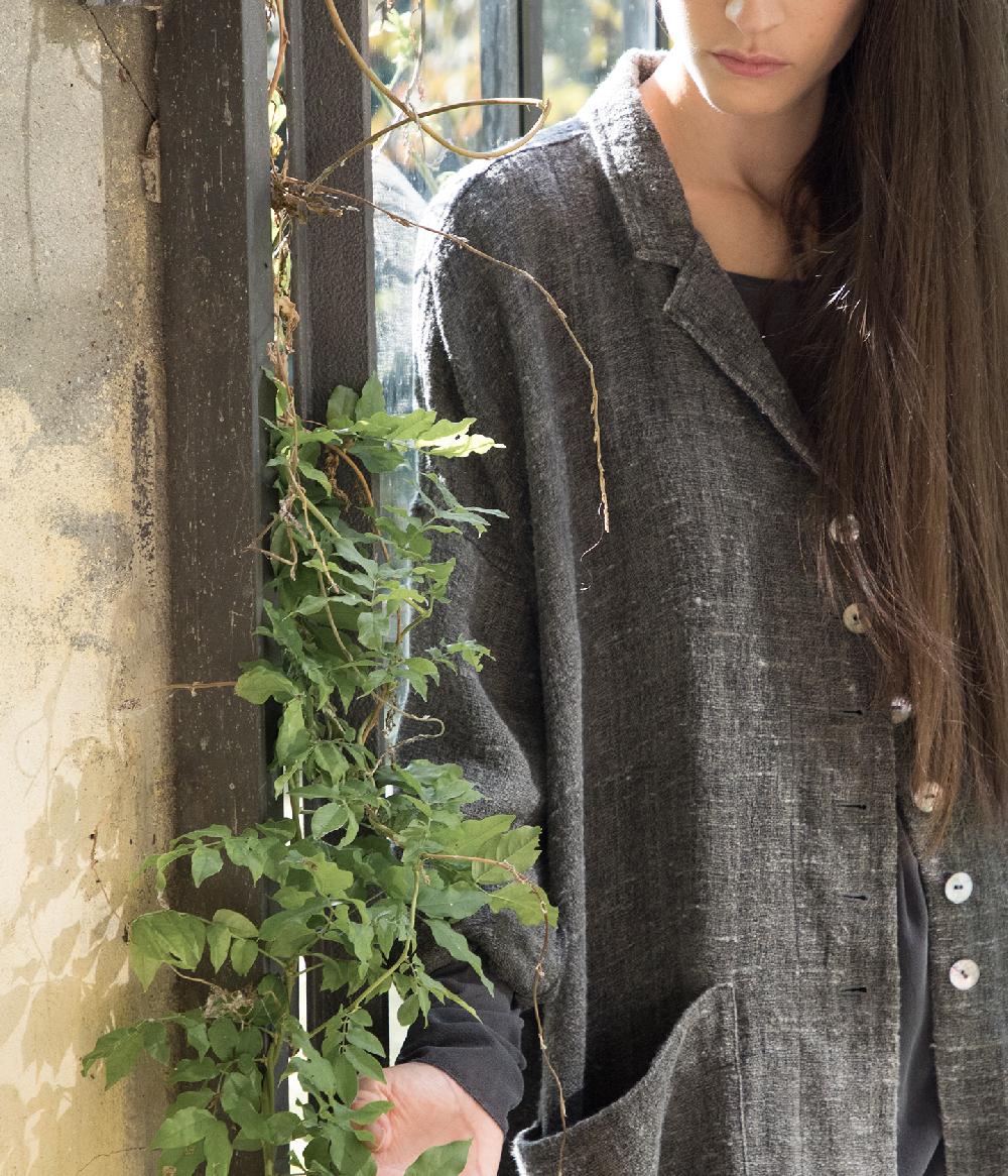 Album Di Famiglia art. 21S#45_18 LINEN LONG COAT (S – L)