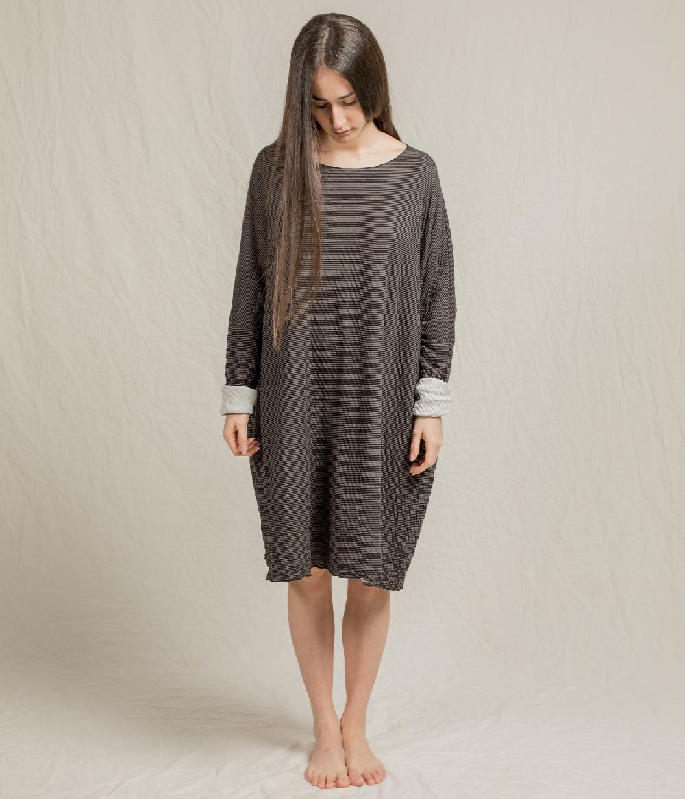 Album Di Famiglia Art. 21SUP#31_129 STRIPED T-DRESS T (S-L)