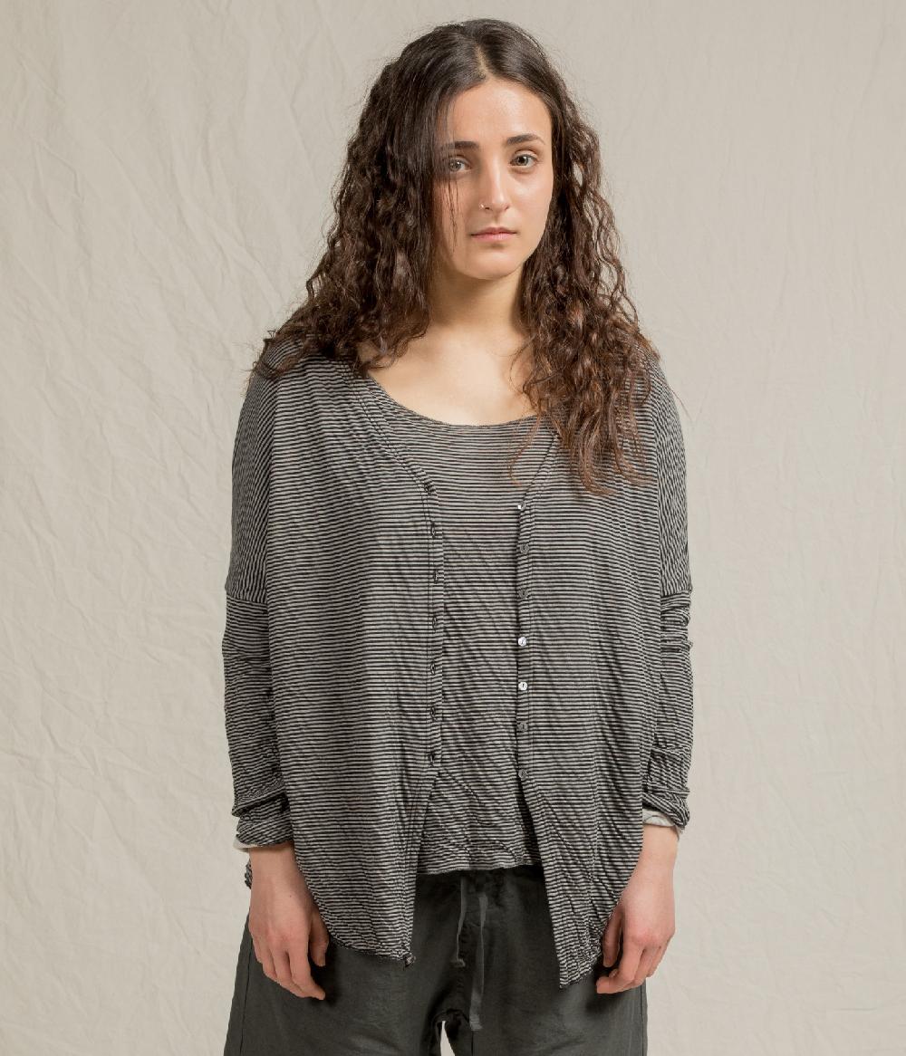 Album Di Famiglia Art. 21SUP#40_165 STRIPED OVERSIZED JUMPER T