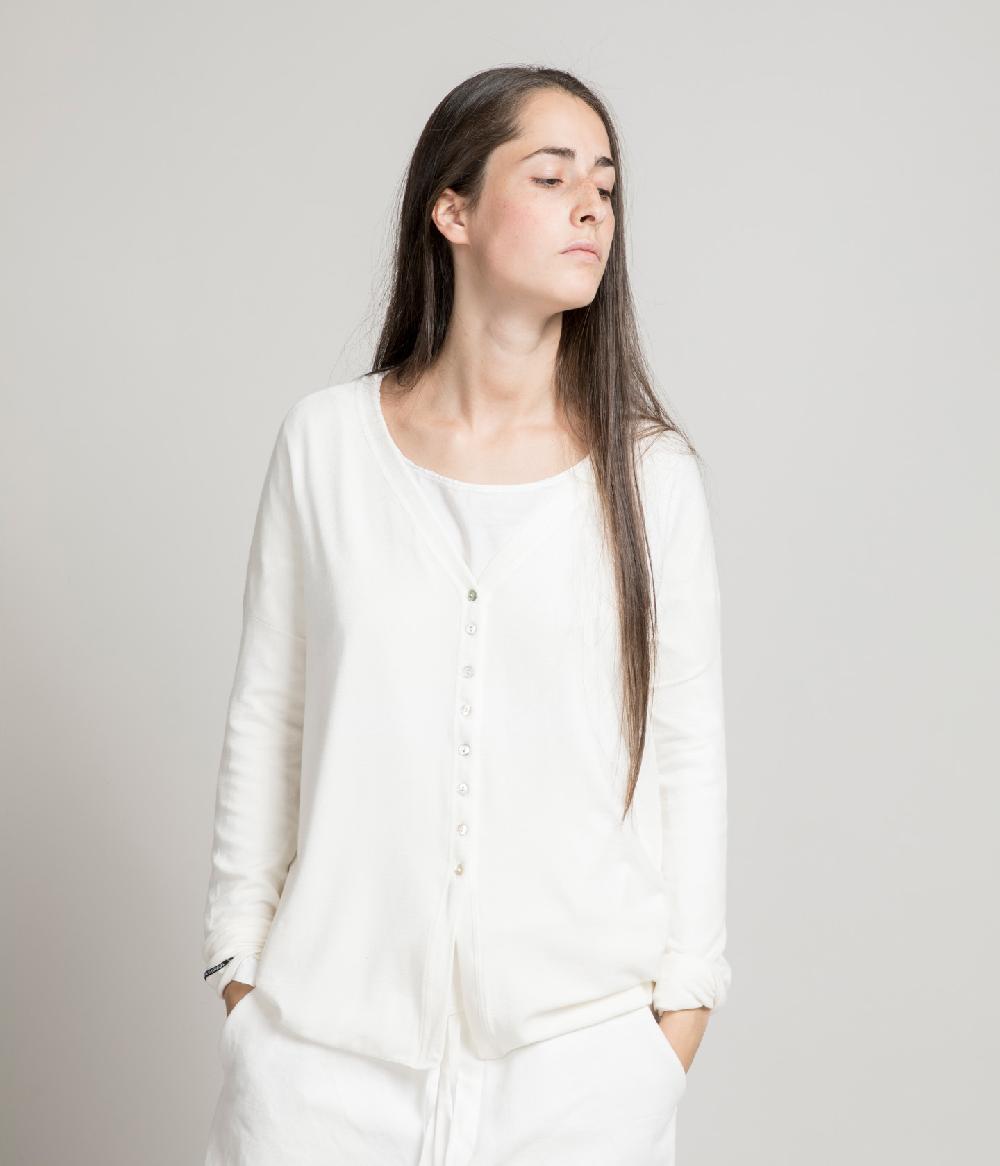 Album Di Famiglia Art. 21WUP#41_151 CARDIGAN SOFT INTERLOCK