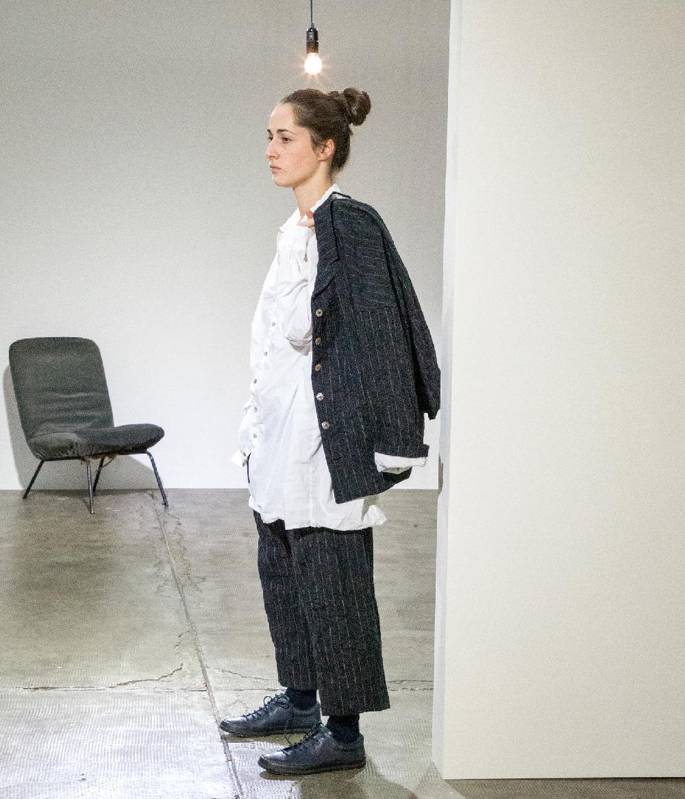 Album Di Famiglia Art. 22W#4255 PINSTRIPED LOOSE BLAZER