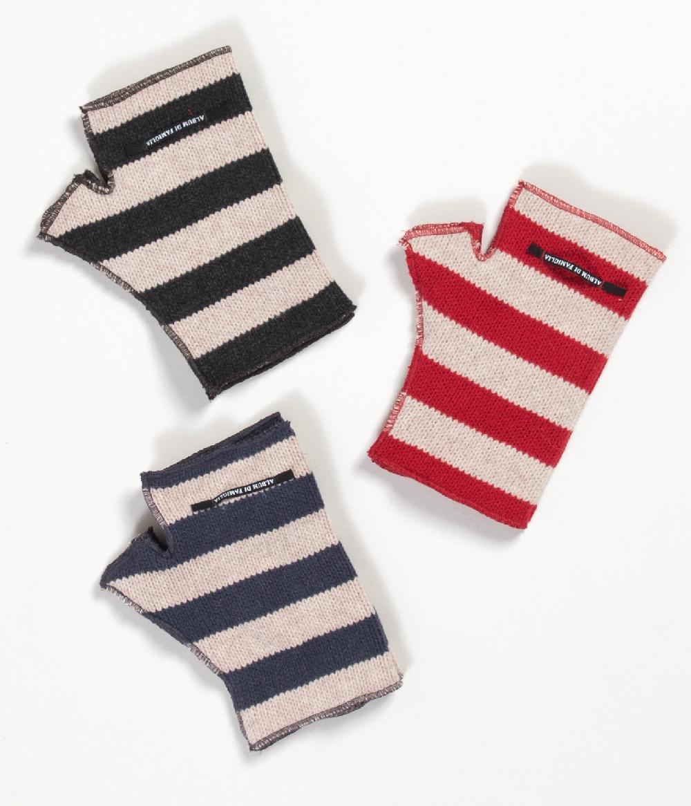 Album Di Famiglia art. 22W9329 STRIPED FINGERLESS GLOVES ST