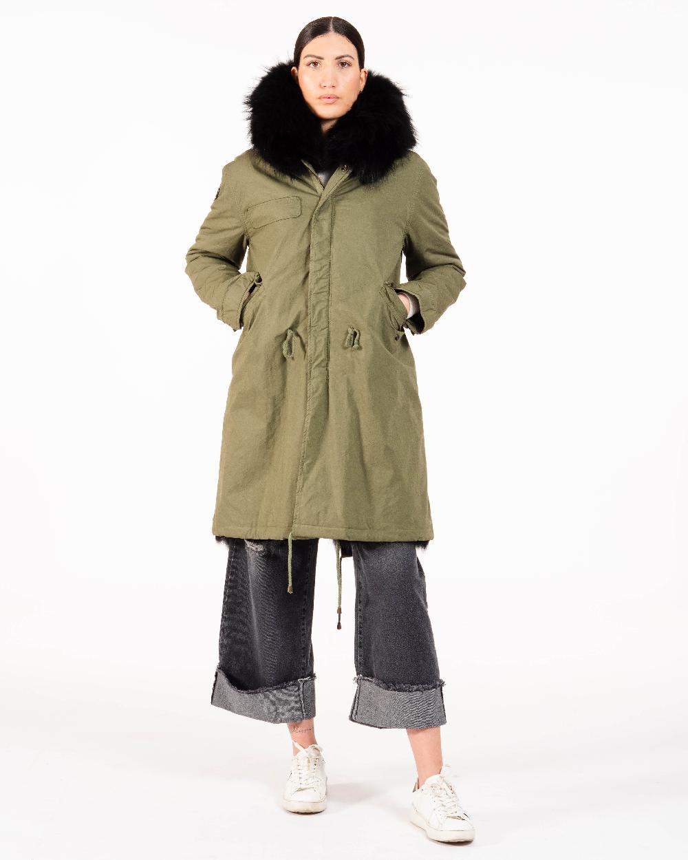 Alessandra Chamonix CAMILLE MILITARY BLACK / PARKA