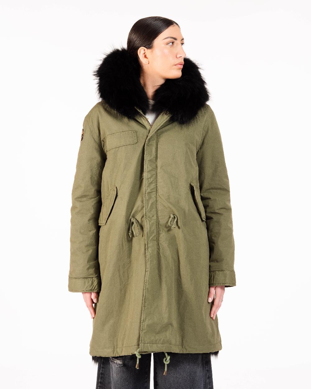 Alessandra Chamonix CAMILLE MILITARY BLACK / PARKA