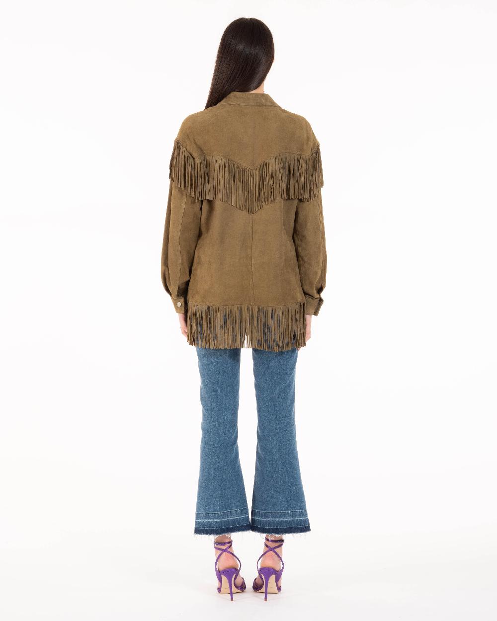 Alessandra Chamonix PAIGE SALVIA / GIACCA CON FRANGE