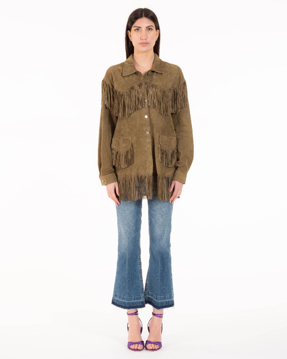 Alessandra chamonix PAIGE SALVIA / GIACCA CON FRANGE