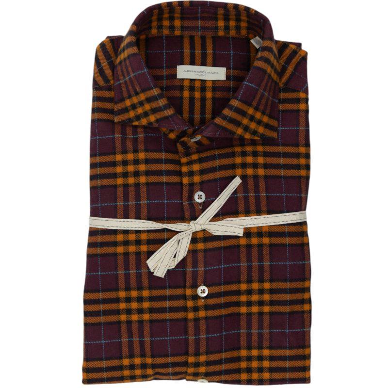 Alessandro Lamura Camicia in Flanella a Quadri