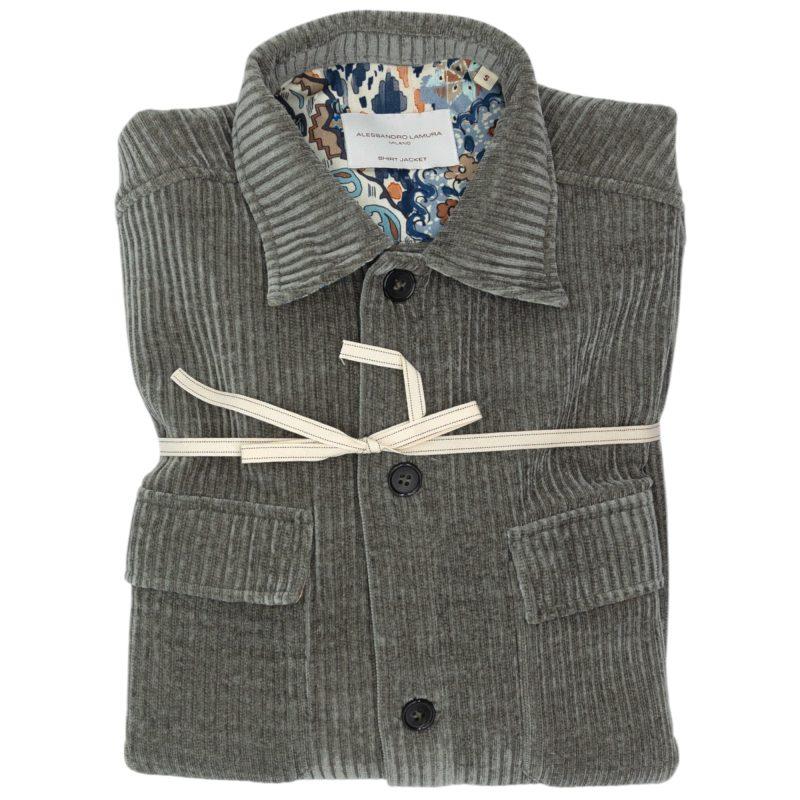Alessandro Lamura Camicia Overshirt Grigia a Coste Alessandro Lamura Camicia Overshirt Grigia a Coste