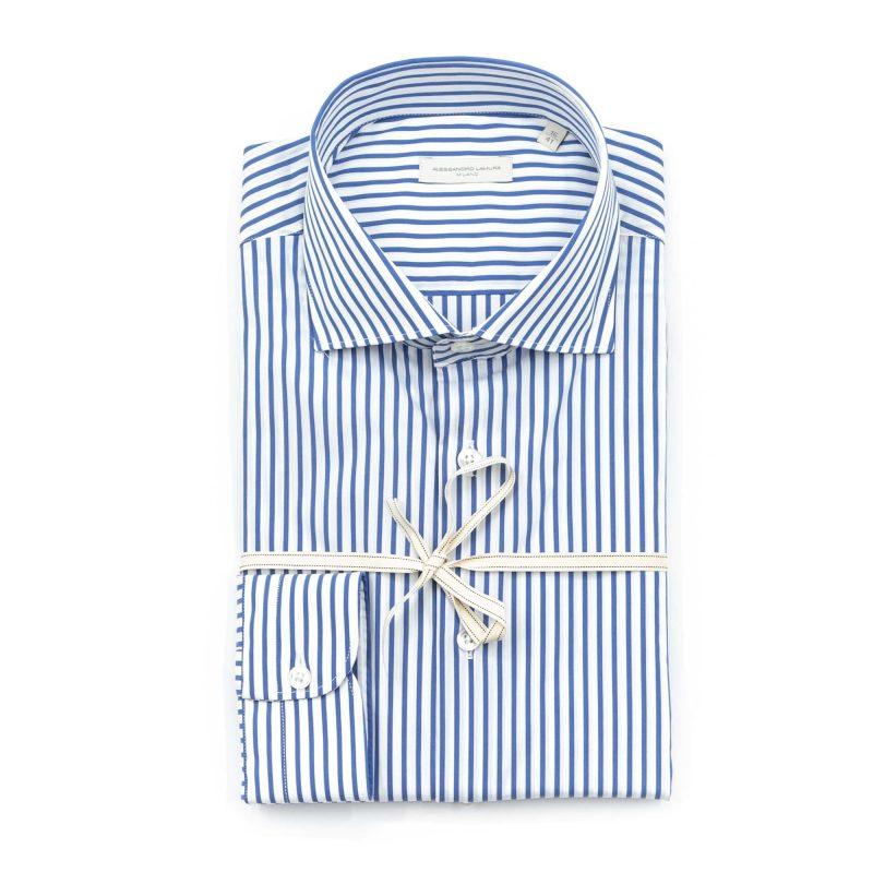 Alessandro Lamura Camicia Rigata Collo Francese