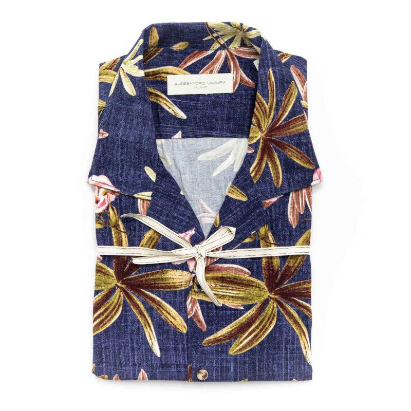 Alessandro Lamura Camicia Collo Hawaii Fantasia Floreale
