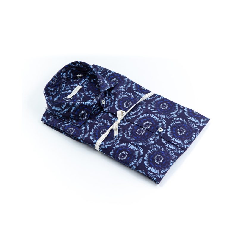 Alessandro Lamura Camicia Di Cotone Stampa Soffione – Collo francese Alessandro Lamura Camicia Di Cotone Stampa Soffione – Collo francese