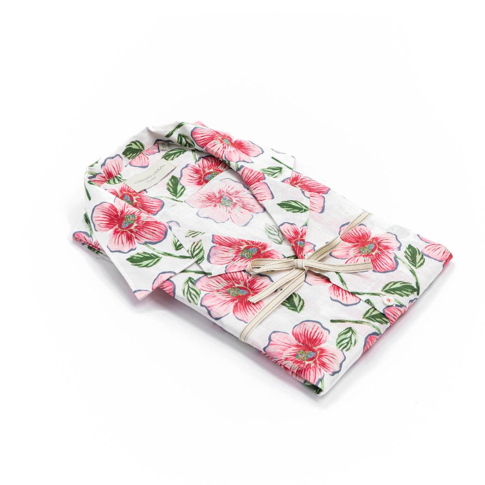 Alessandro Lamura Camicia Estiva Floreale Collo Hawaii