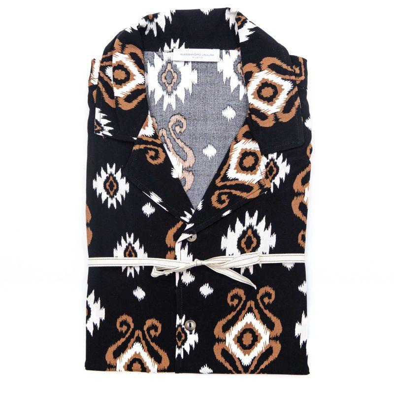 Alessandro Lamura Camicia Hawaiana Fantasia Geometrica