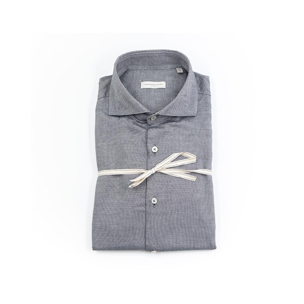 Alessandro Lamura Camicia In Velluto – 100%Cotone – Collo Francese