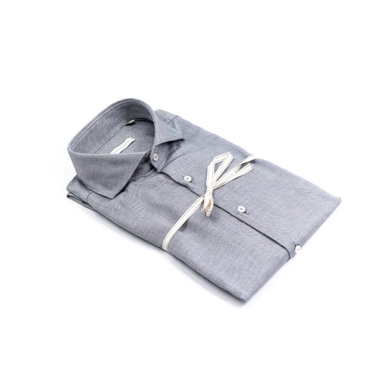 Alessandro Lamura Camicia In Velluto – 100%Cotone – Collo Francese