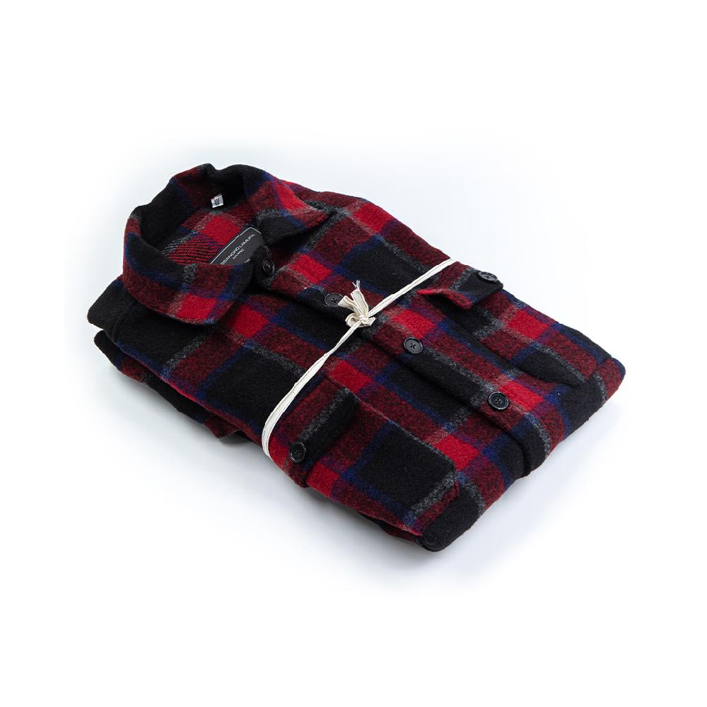 Alessandro Lamura Camicia Overshirt A Quadri – Collo Italiano