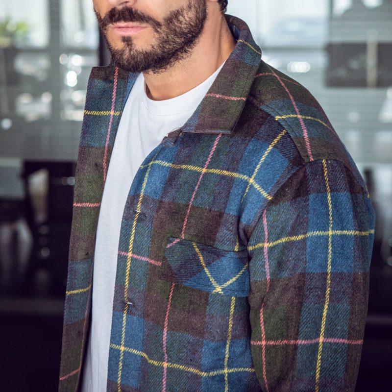 Alessandro Lamura Camicia Overshirt a Quadri – Collo Italiano Alessandro Lamura Camicia Overshirt a Quadri – Collo Italiano
