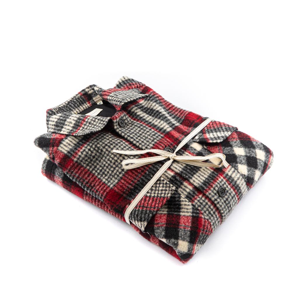 Alessandro Lamura Camicia Overshirt A Quadri – Collo Italiano