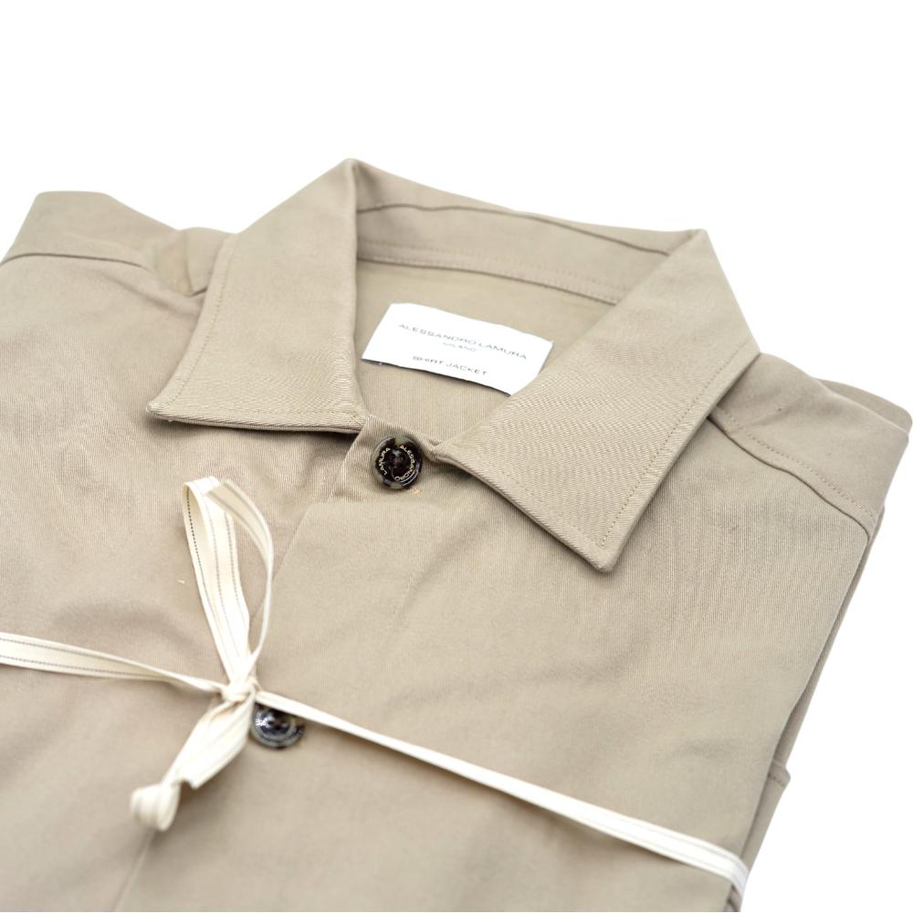 Alessandro Lamura Camicia Overshirt Beige Tinta Unita
