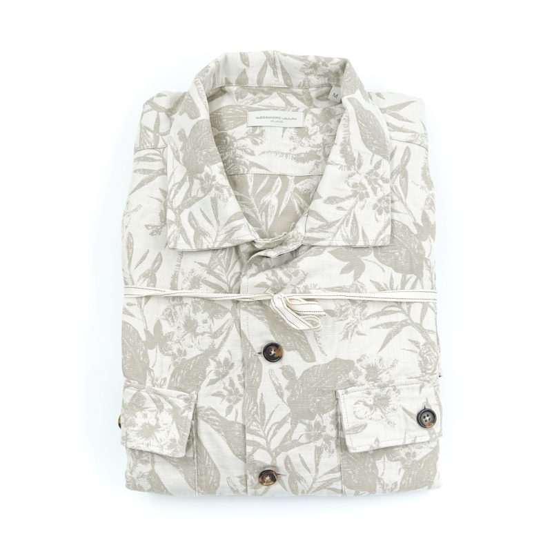 Alessandro Lamura Camicia Overshirt Jaquard – Collo Francese