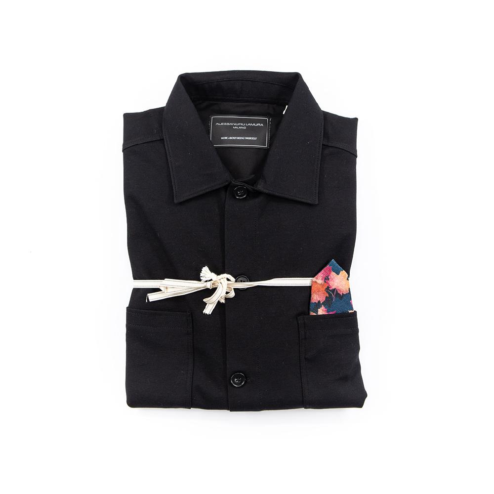 Alessandro Lamura Camicia Overshirt Strech – Collo Italiano
