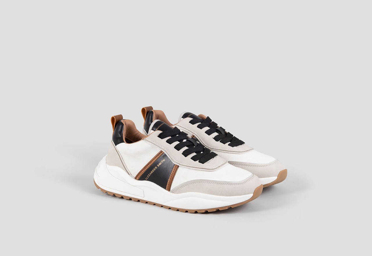 Alexander Smith ECO-DOVER MAN WHITE BLACK